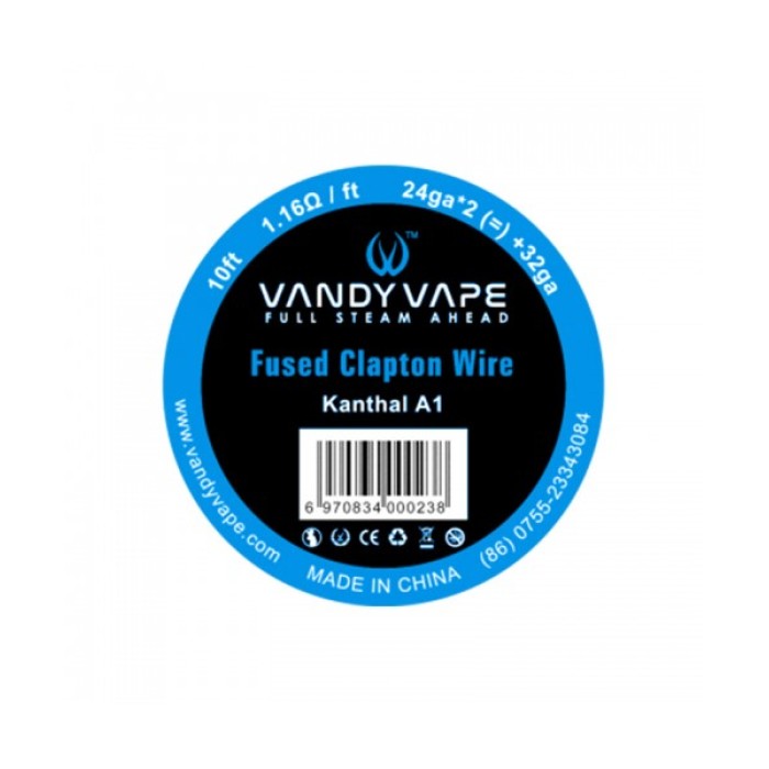 Vandyvape Kanthal A1 Fused Clapton Wire 24ga*2+32ga